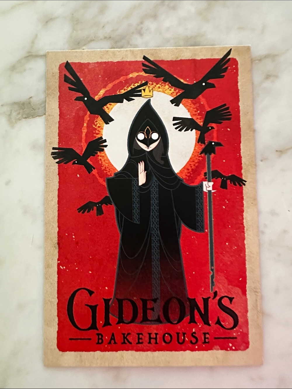 Gideon’s Bakehouse The Six Ravens November Menu Card Souvenir Card
